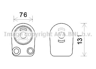 AVA QUALITY COOLING Õliradiaator,mootoriõli RT3607